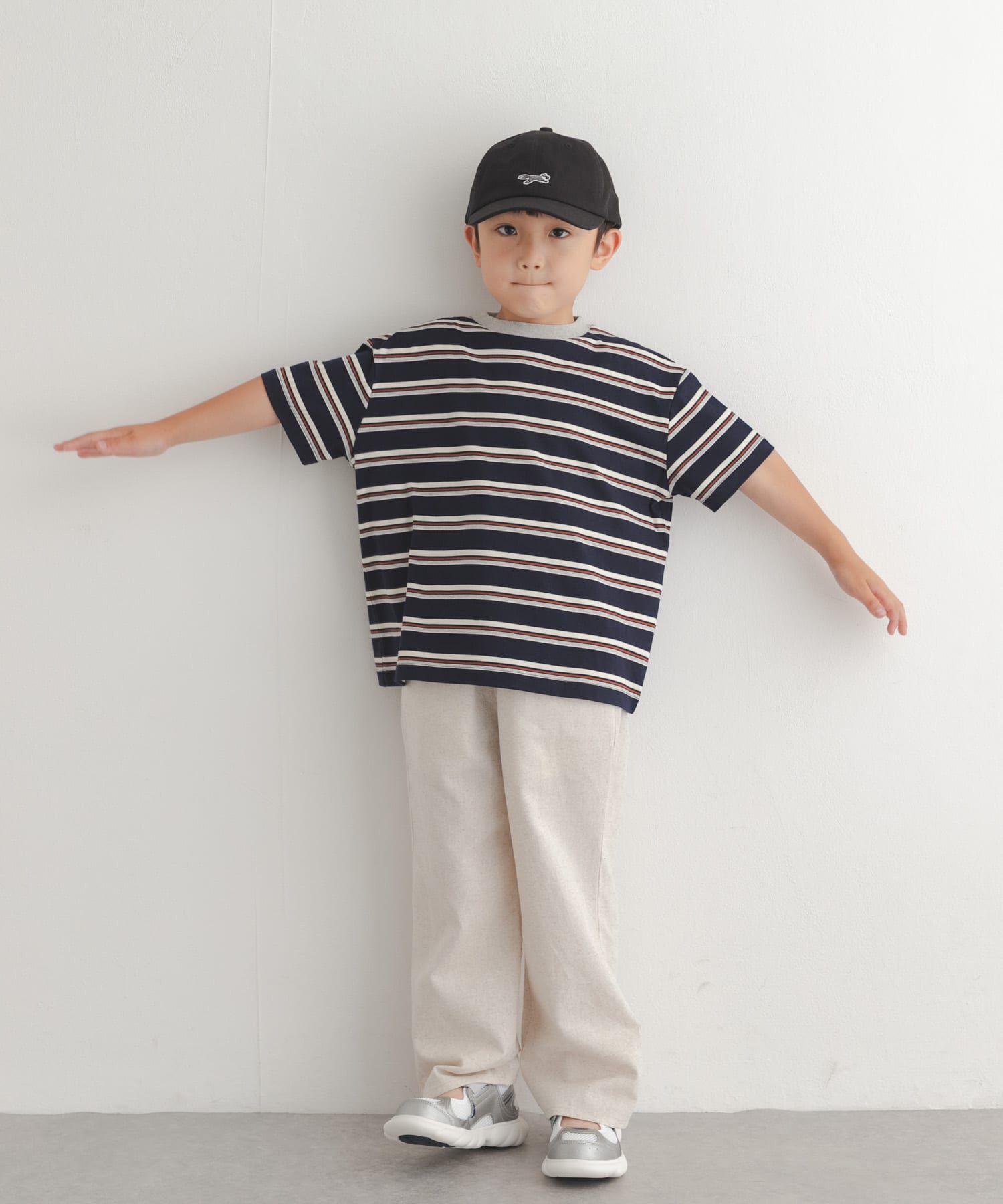 URBAN RESEARCH DOORS「『150サイズあり』ランダムボーダーワイドTシャツ(KIDS)」|その他|