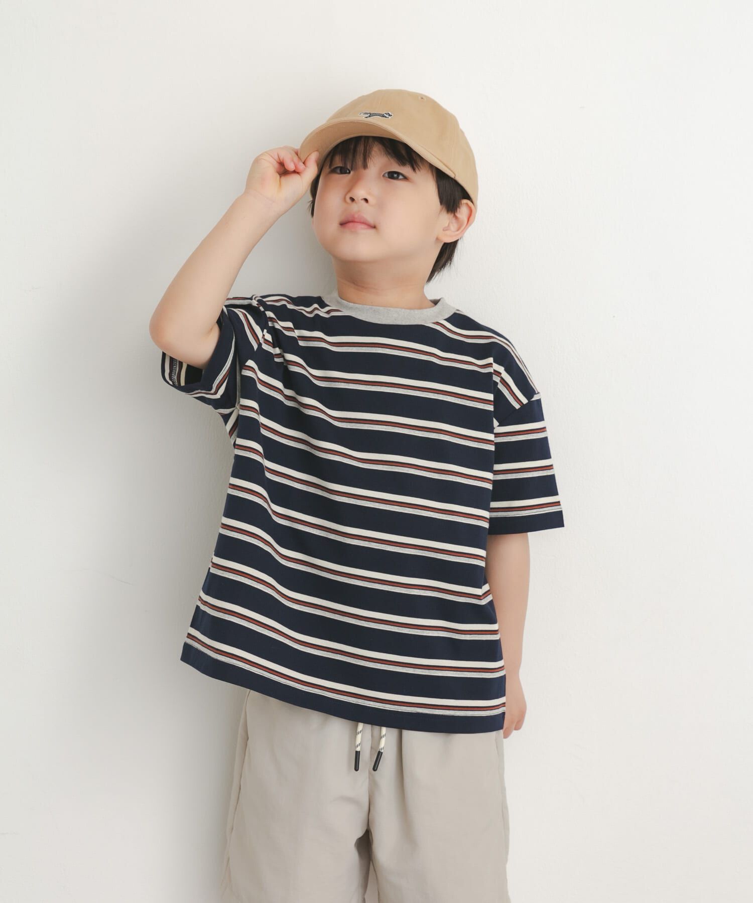 URBAN RESEARCH DOORS「『150サイズあり』ランダムボーダーワイドTシャツ(KIDS)」|その他|