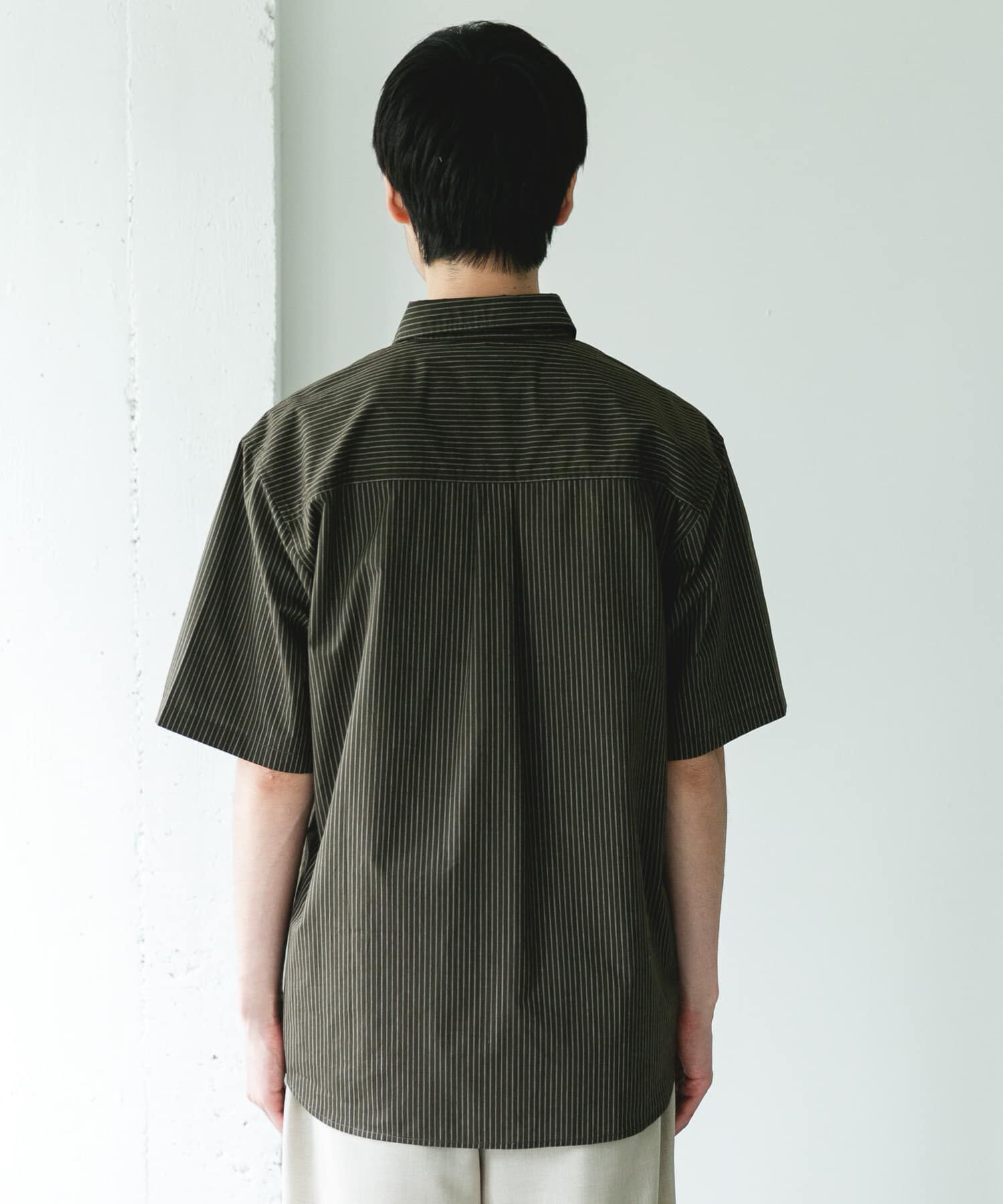 URBAN RESEARCH DOORS「ストライプボタンダウン ショートスリーブシャツ」|シャツ・ブラウス|