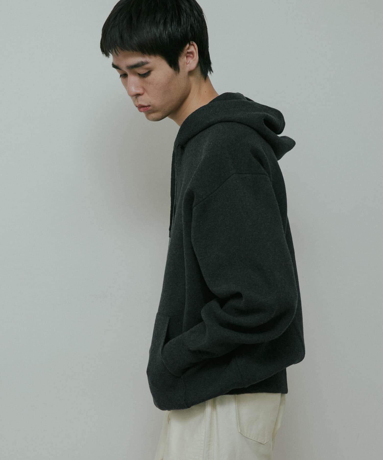 URBAN RESEARCH DOORS「CottonCashmere KnitHoodie」|パーカー|