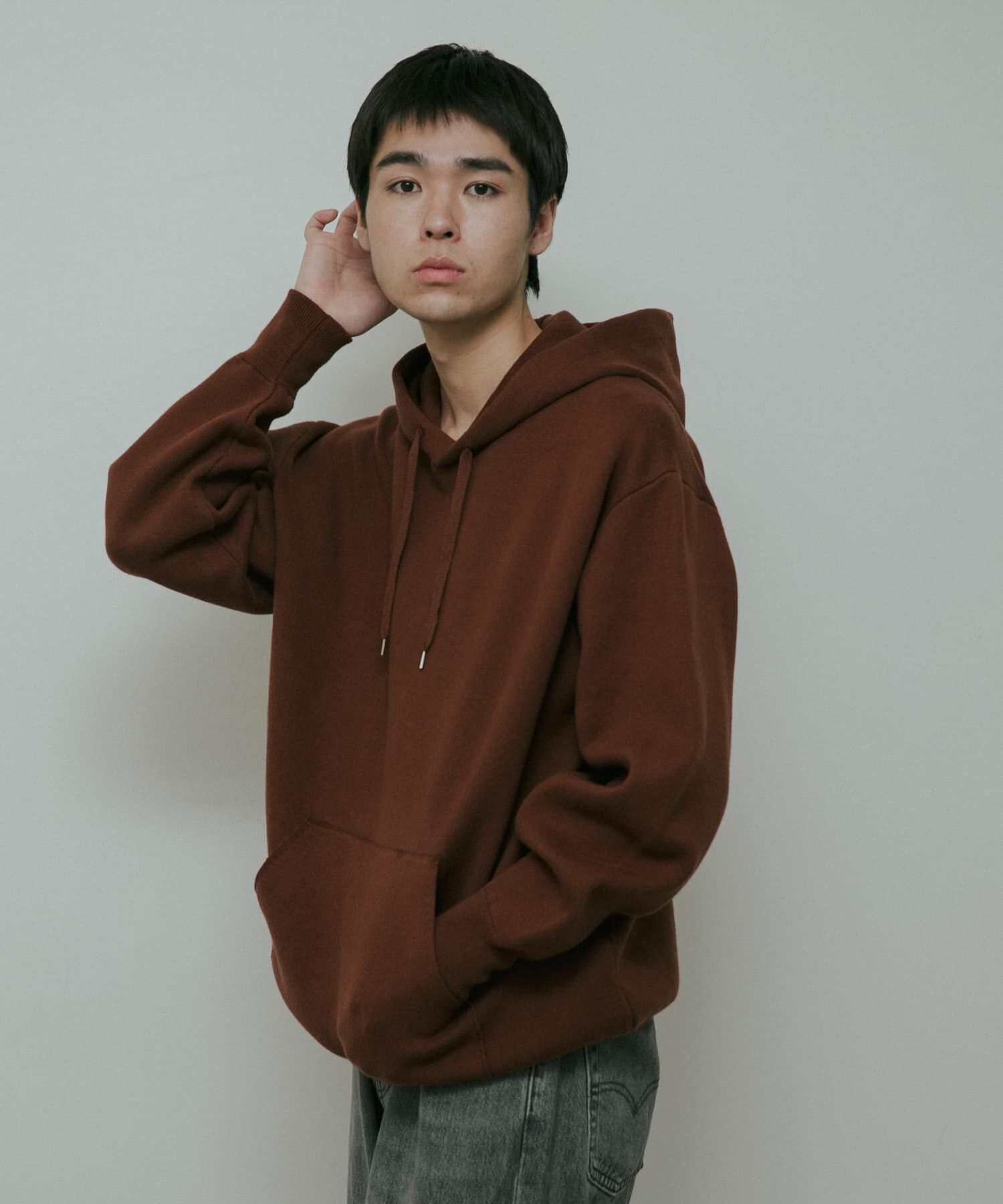 URBAN RESEARCH DOORS「CottonCashmere KnitHoodie」|パーカー|