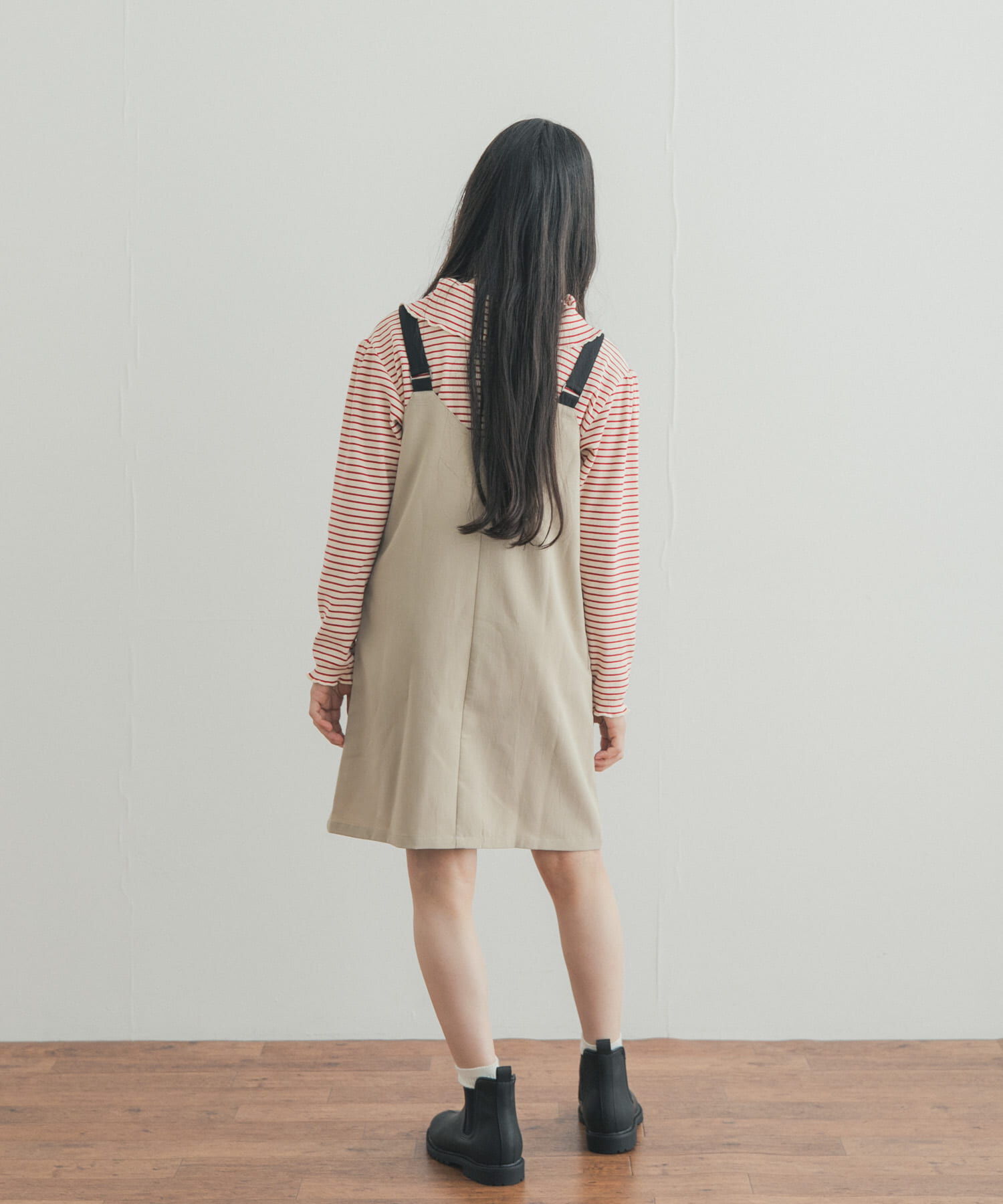 URBAN RESEARCH DOORS「『150サイズ』配色釦ジャンスカ(KIDS)」|ワンピース|