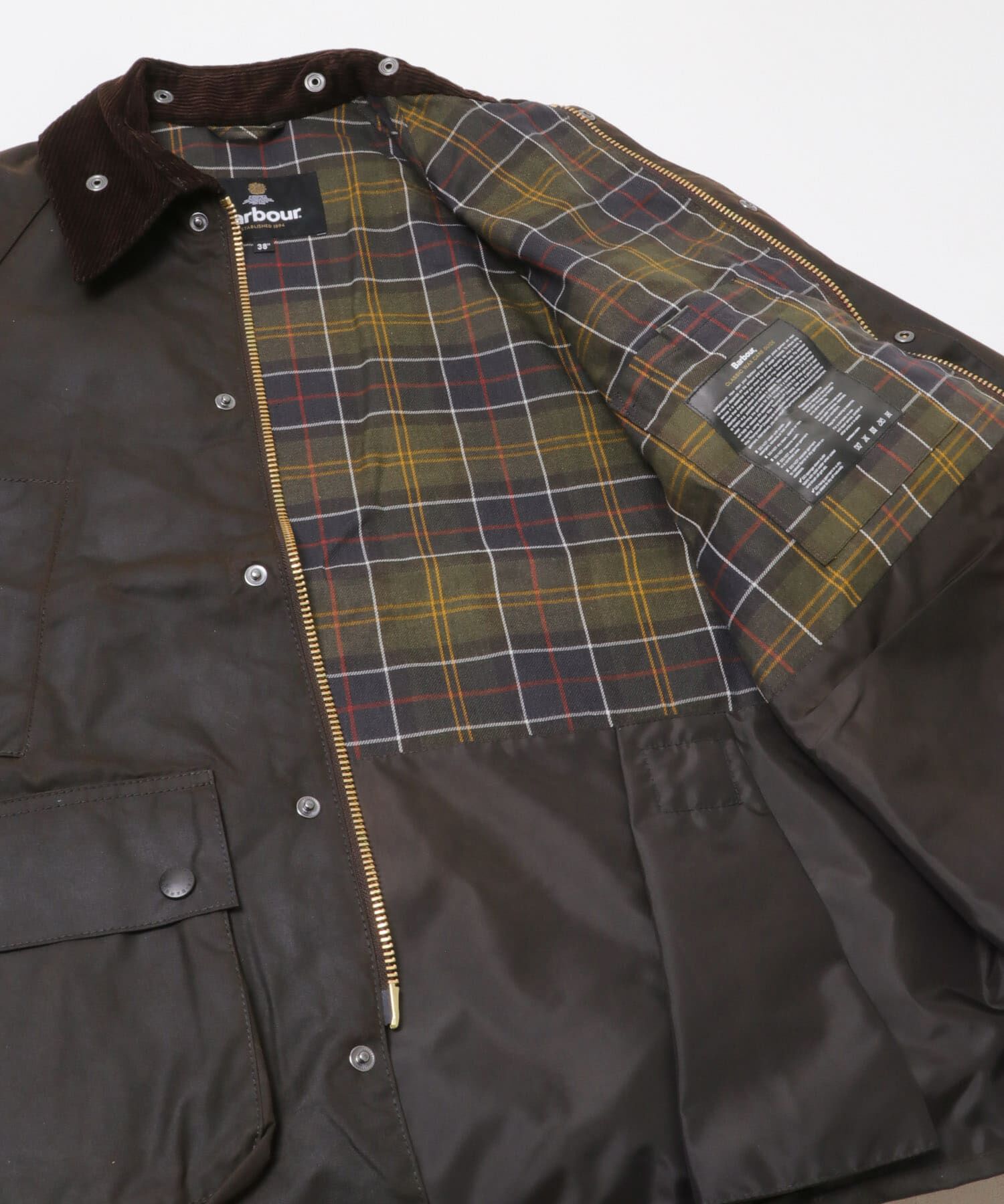URBAN RESEARCH DOORS「Barbour　OS BEDALE WAX JACKET」|ノーカラーコート|