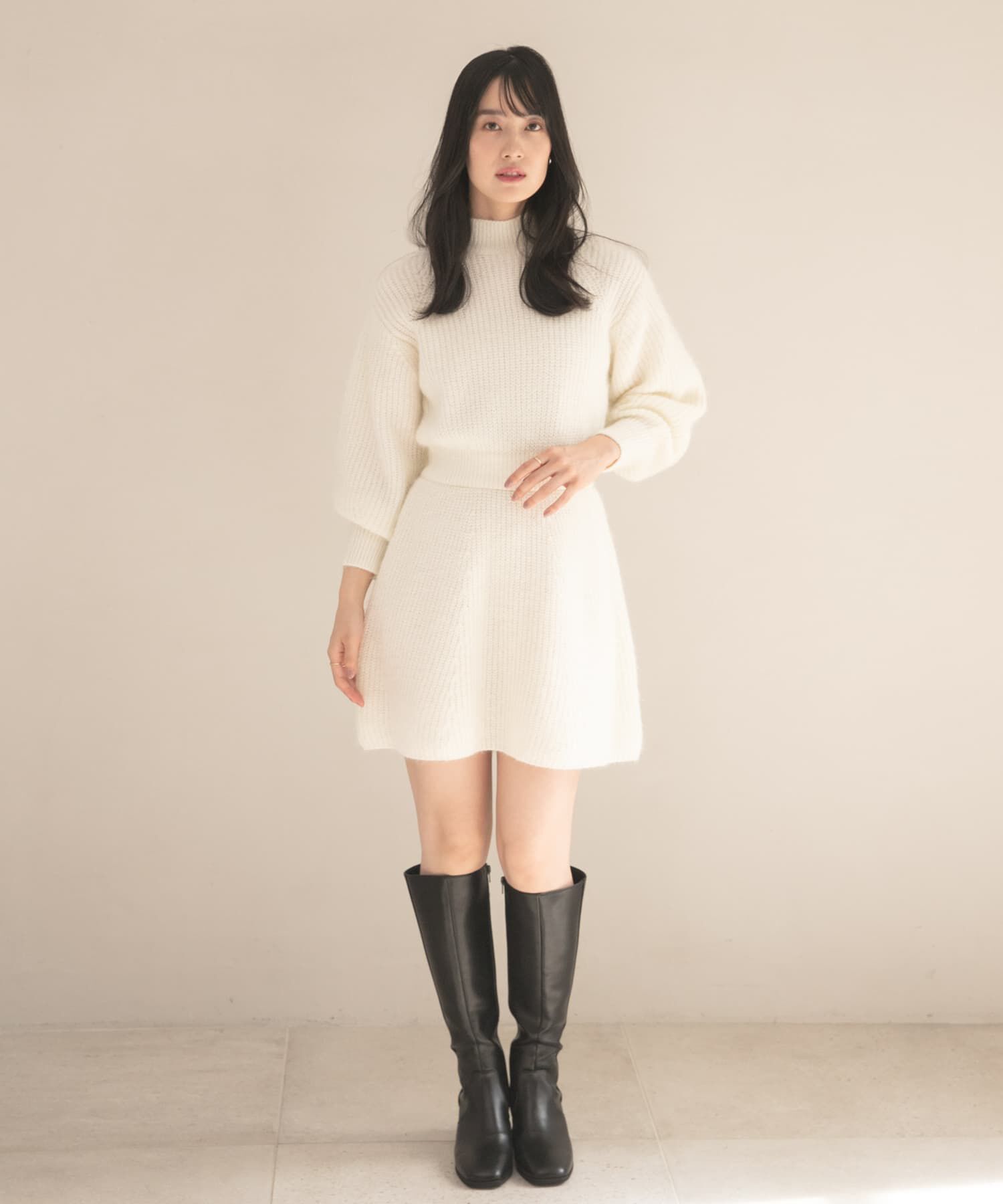 SENSE OF PLACE by URBAN RESEARCH「ウエストマークニットワンピース」|ワンピース|