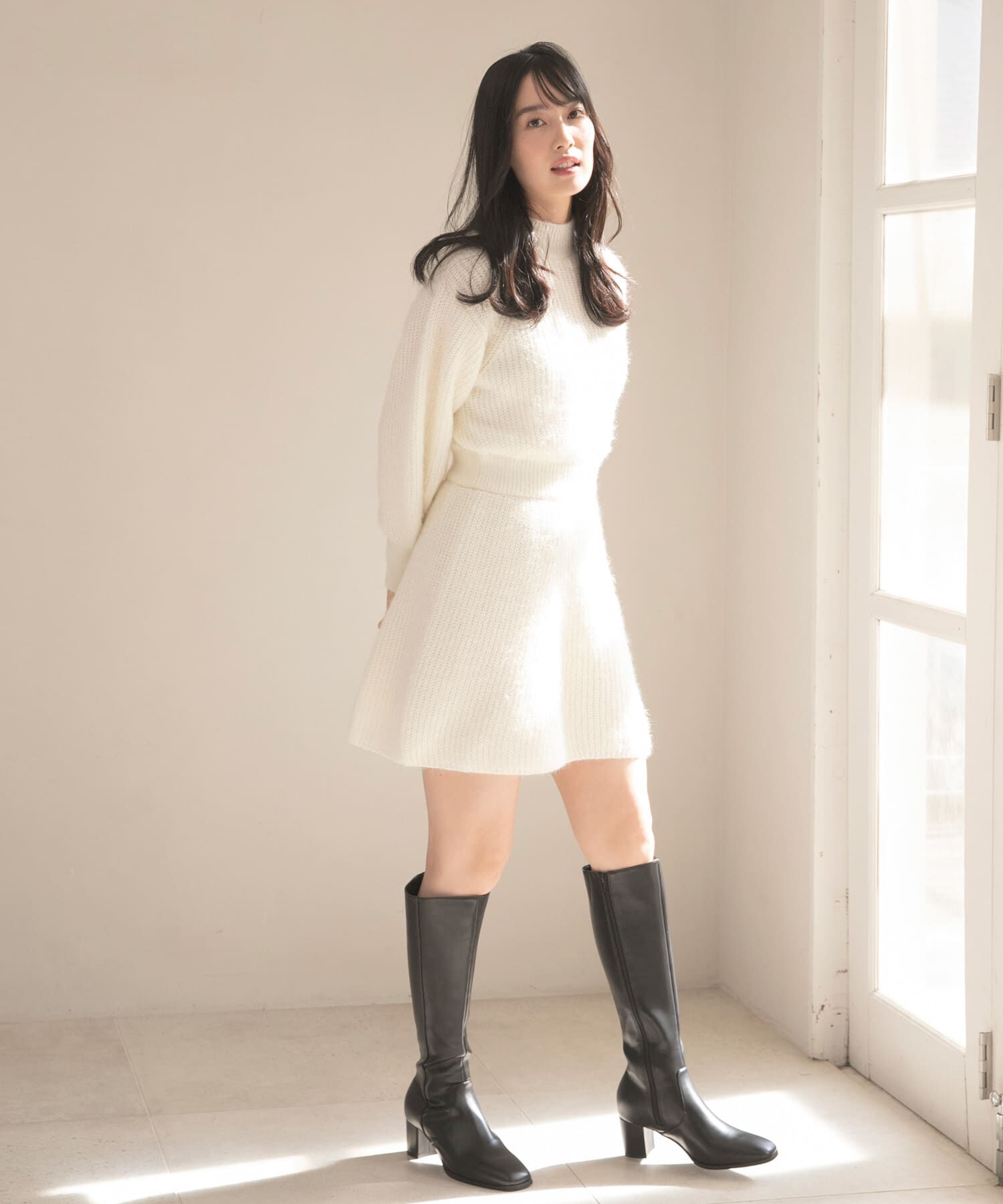 SENSE OF PLACE by URBAN RESEARCH「ウエストマークニットワンピース」|ワンピース|