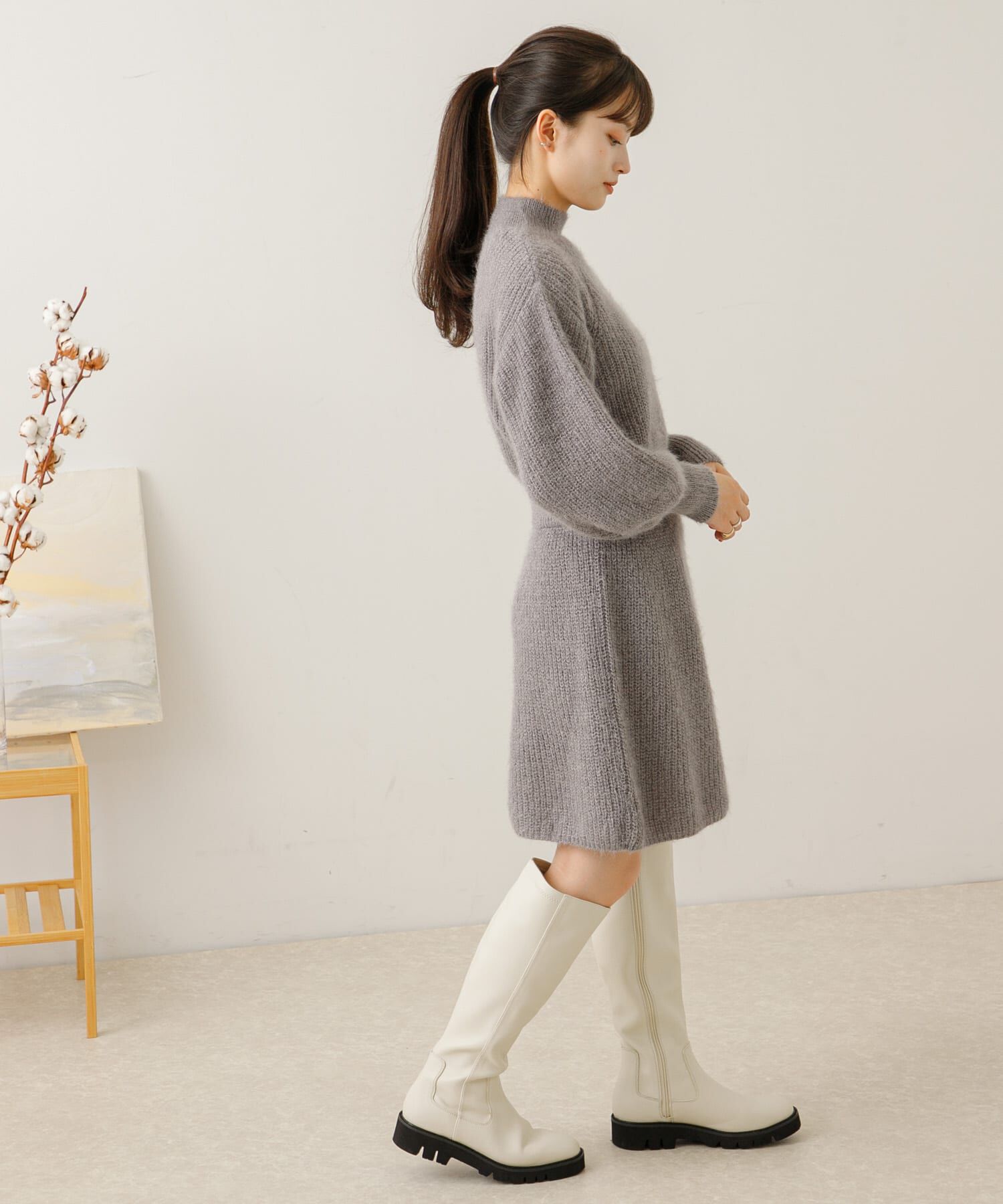 SENSE OF PLACE by URBAN RESEARCH「ウエストマークニットワンピース」|ワンピース|