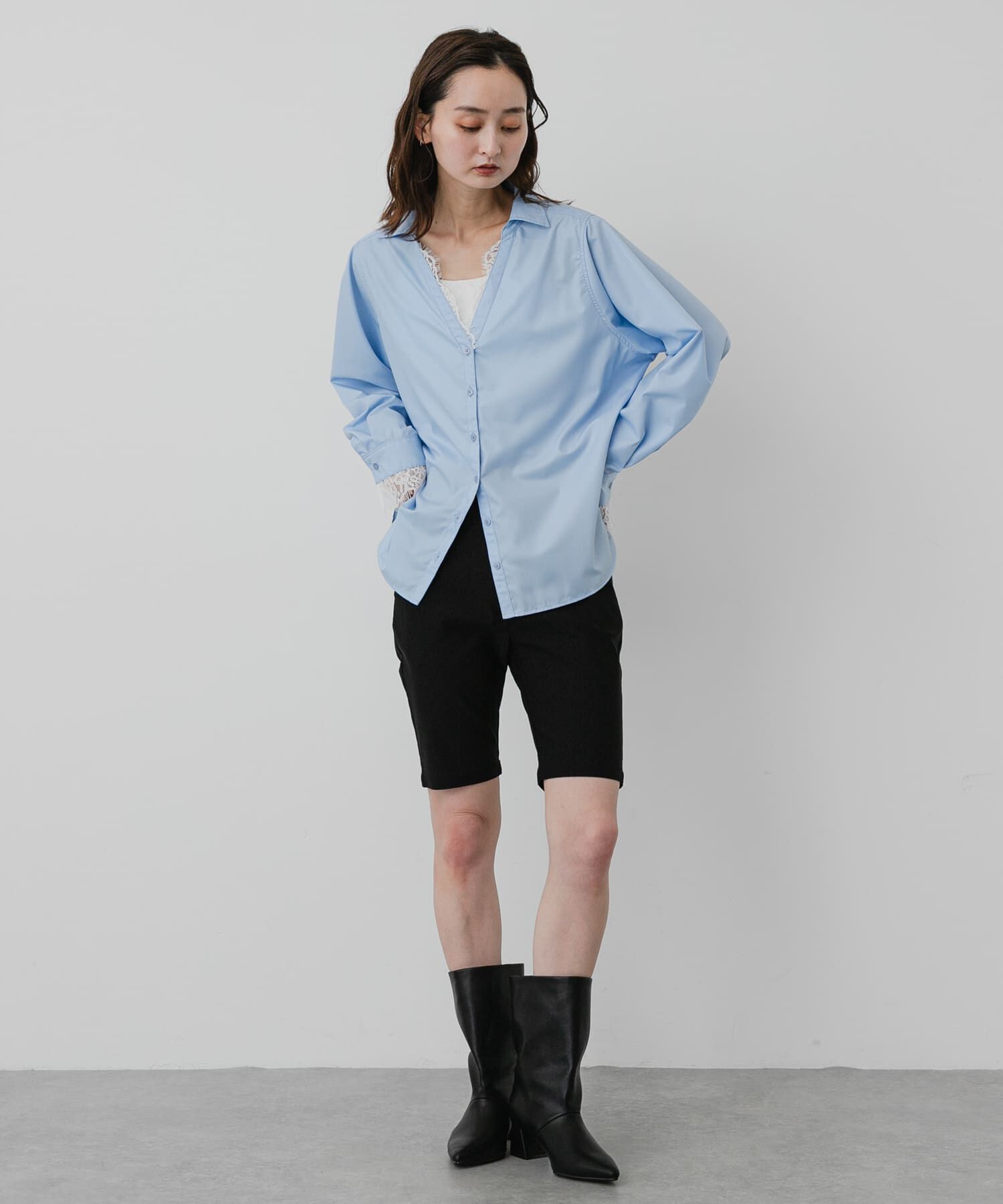 SENSE OF PLACE by URBAN RESEARCH「『抗菌/防臭』センターシームストレッチブーツワイドシャフトブーツ」|ショートブーツ|