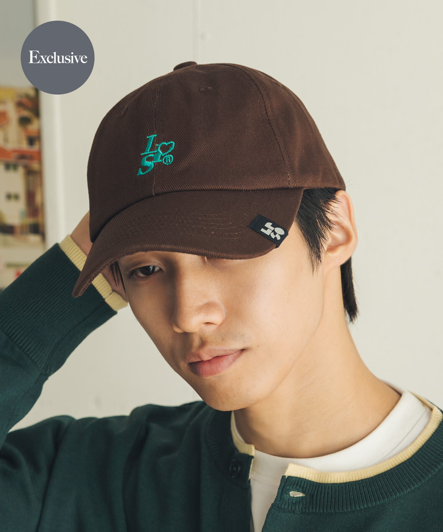 SENSE OF PLACE by URBAN RESEARCH「『別注』LOVEPOPSTUDIO&times;SENSE OF PLACE　CAP」|キャップ・キャスケット|ブラウン