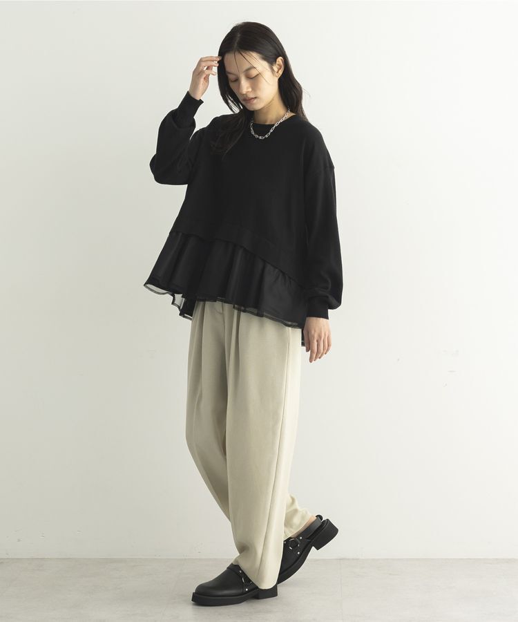 GARAGE OF GOOD CLOTHING「【日本製】無地BOXタックテーパードパンツ」|その他|