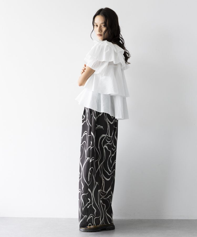 GARAGE OF GOOD CLOTHING「【日本製】線画プリントワイドパンツ」|その他|