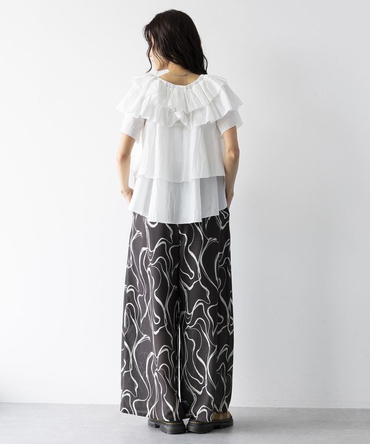 GARAGE OF GOOD CLOTHING「【日本製】線画プリントワイドパンツ」|その他|