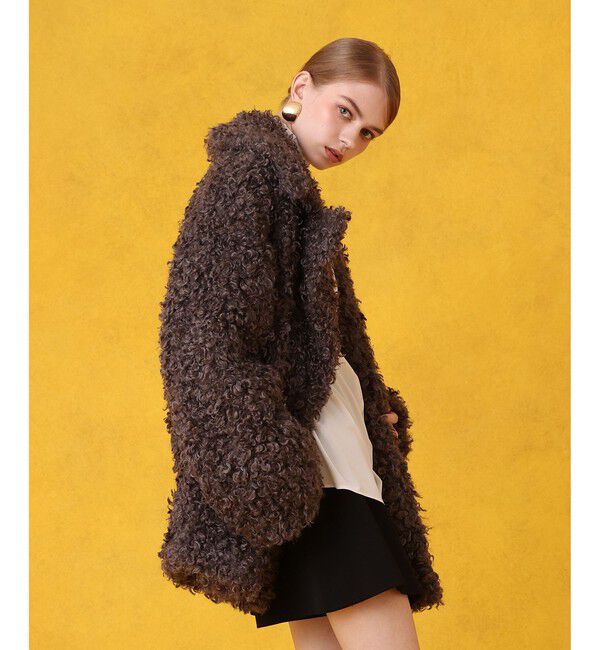 LOULOU WILLOUGHBY「フェイクプードルミドルコート」|その他|