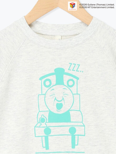 Samansa Mos2 Lagom「【きかんしゃトーマス】6分袖スウェットTシャツ」|Tシャツ・カットソー|