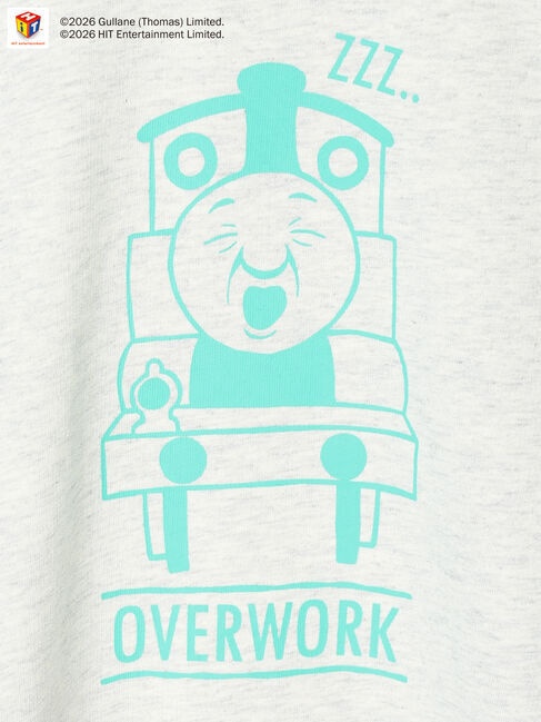Samansa Mos2 Lagom「【きかんしゃトーマス】6分袖スウェットTシャツ」|Tシャツ・カットソー|