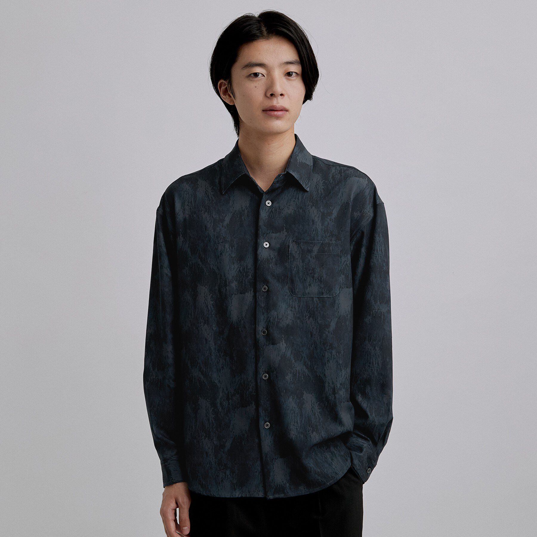 tk.TAKEO KIKUCHI「アブストペイント柄シャツ」|シャツ・ブラウス|