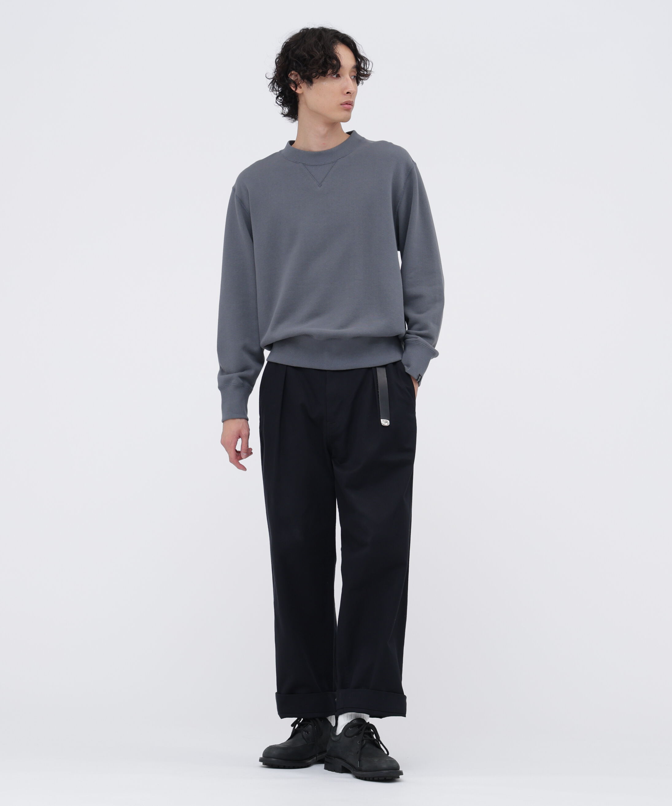 MHL.「LIGHT LOOPBACK COTTON CREW NECK」|Tシャツ・カットソー|