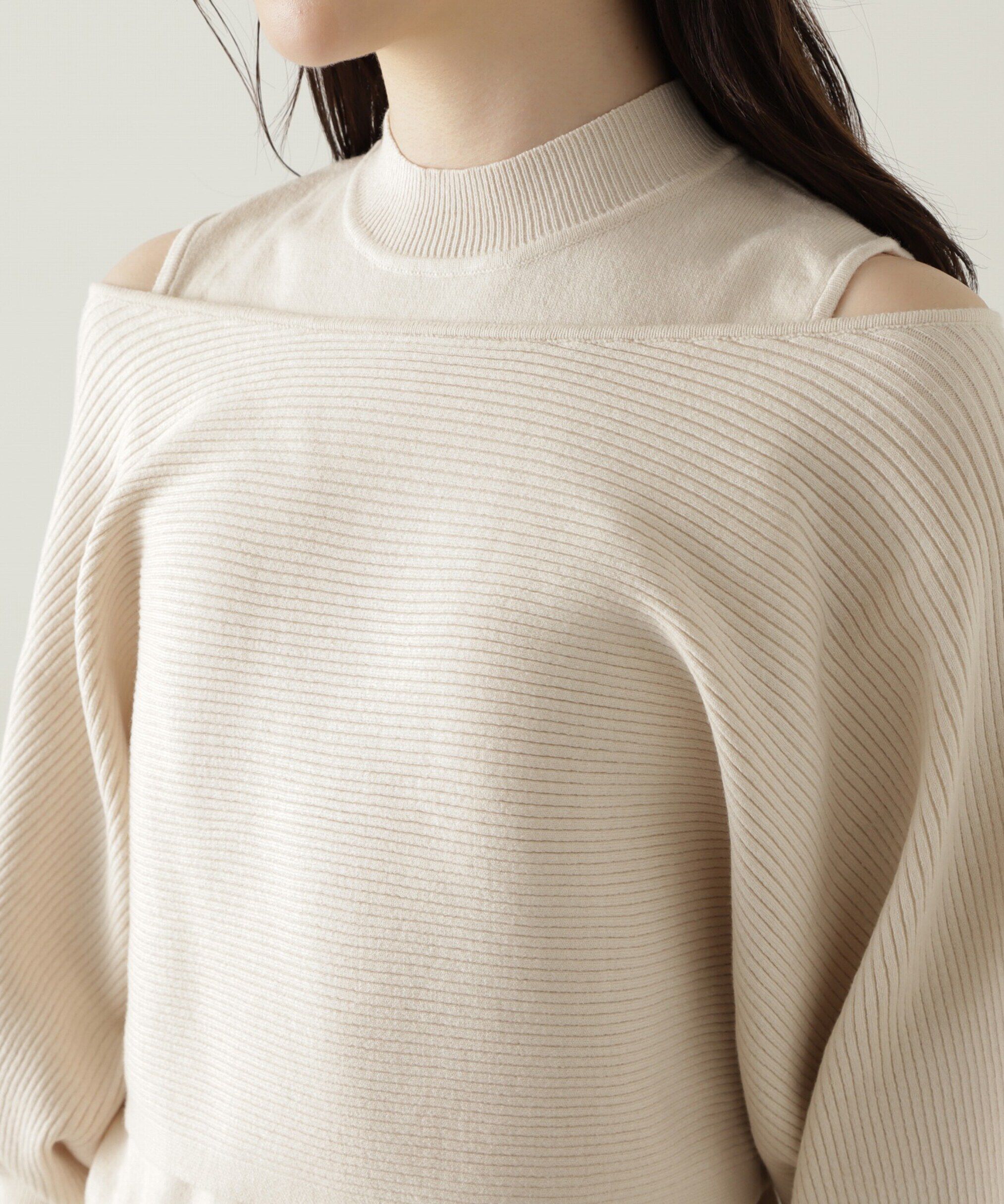 PROPORTION BODY DRESSING「オフショルアンサンブルニット　24AW」|ニット・セーター|