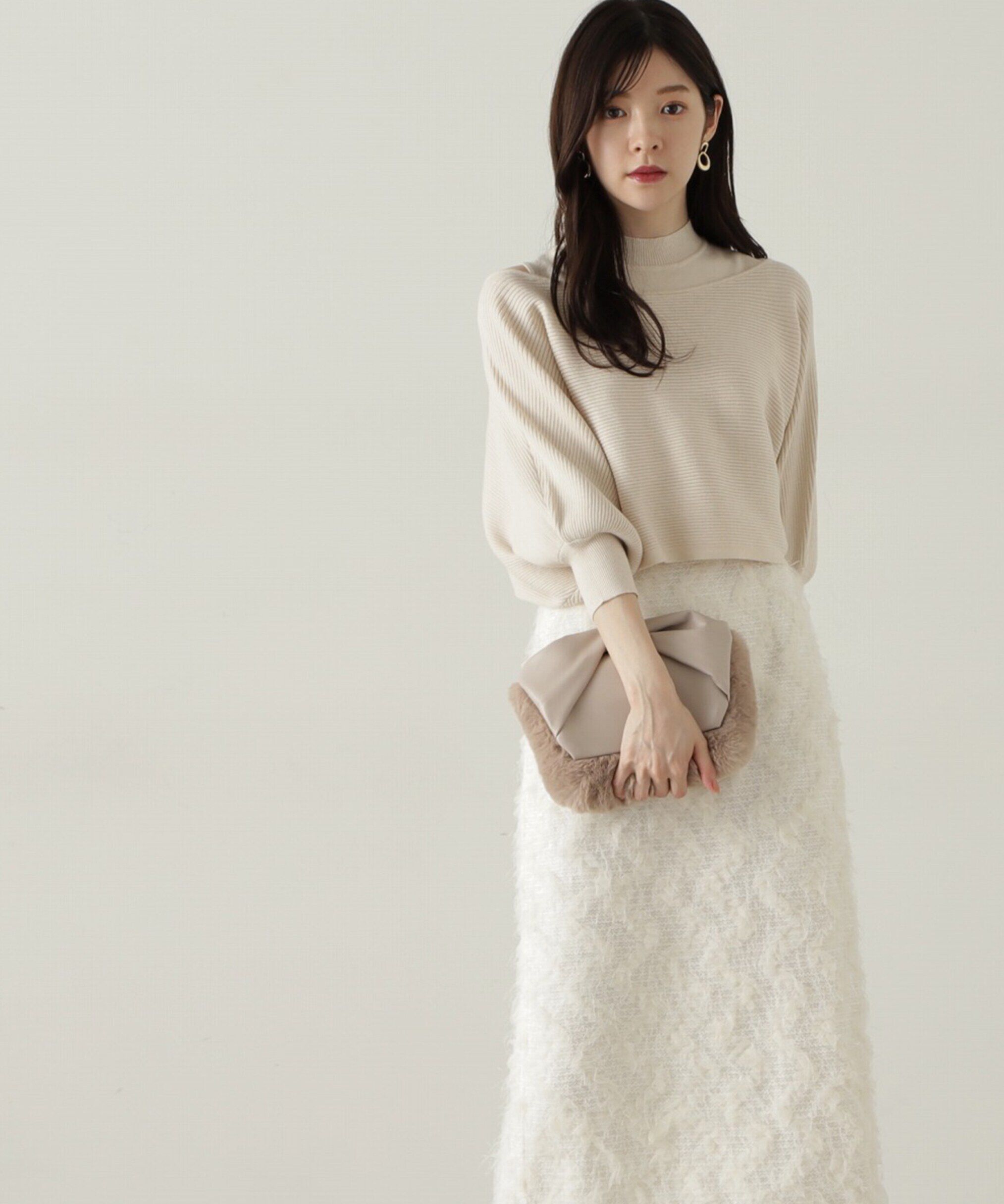 PROPORTION BODY DRESSING「オフショルアンサンブルニット　24AW」|ニット・セーター|