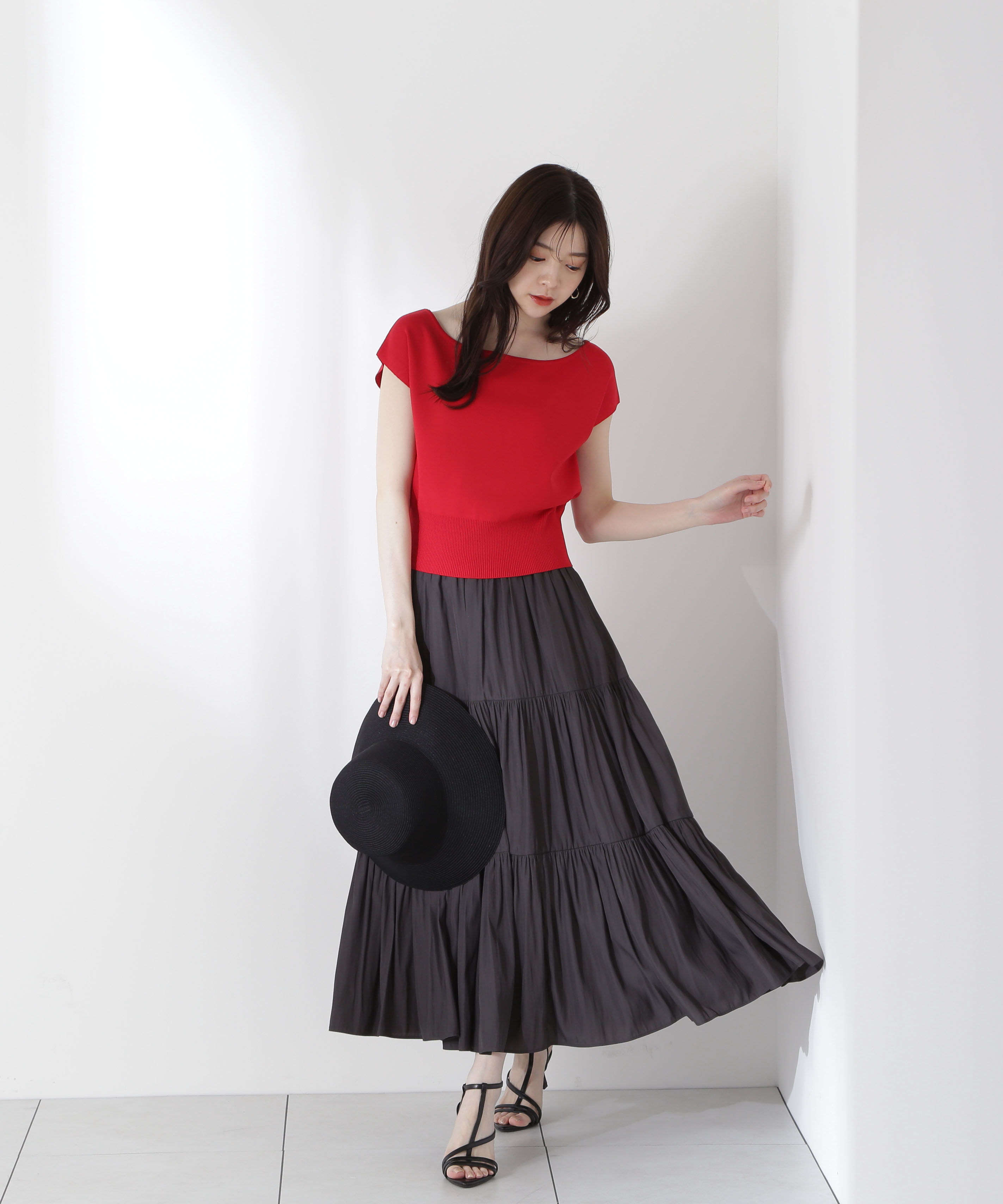PROPORTION BODY DRESSING「ギャザーティアードスカート」|スカート|