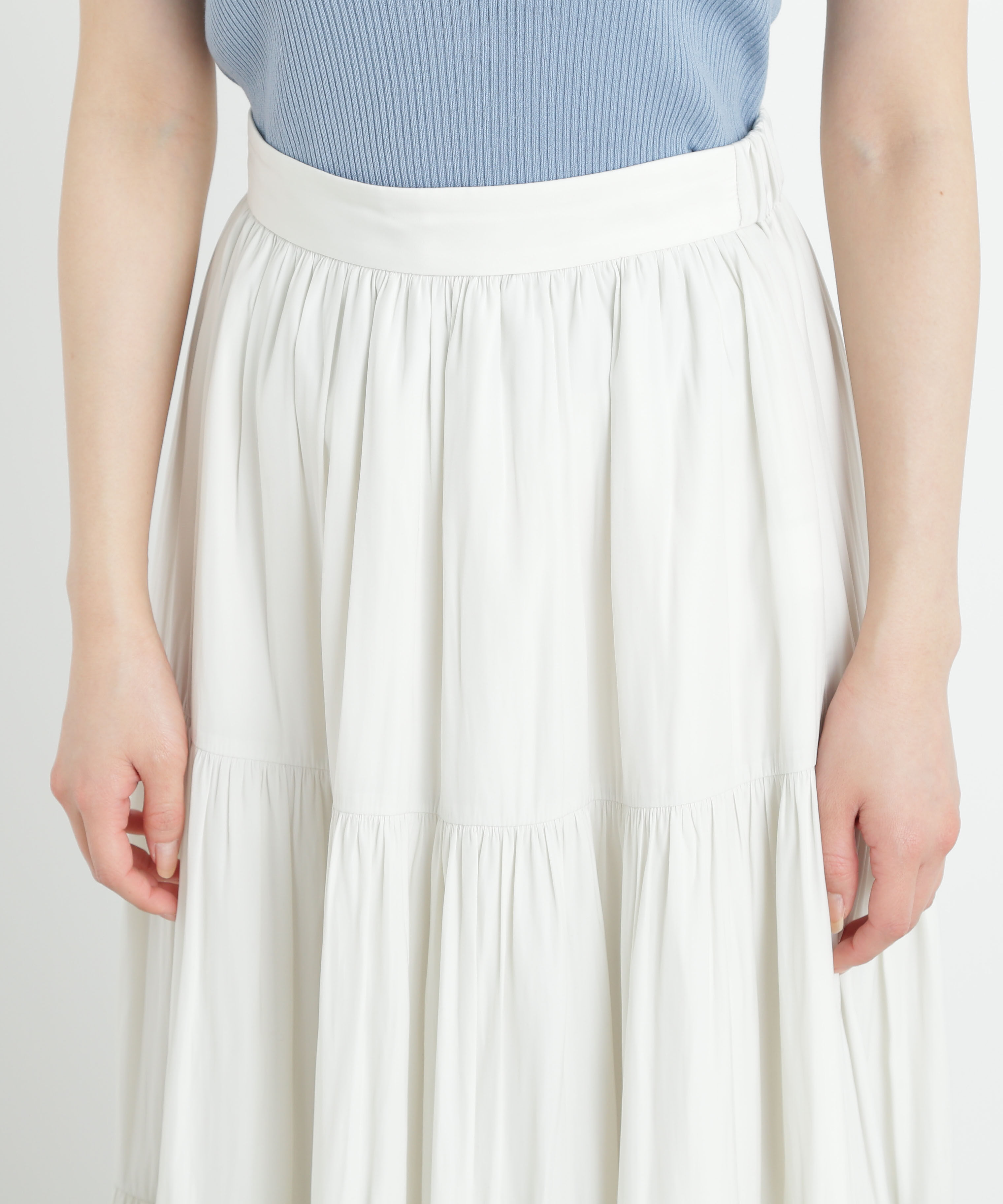 PROPORTION BODY DRESSING「ギャザーティアードスカート」|スカート|