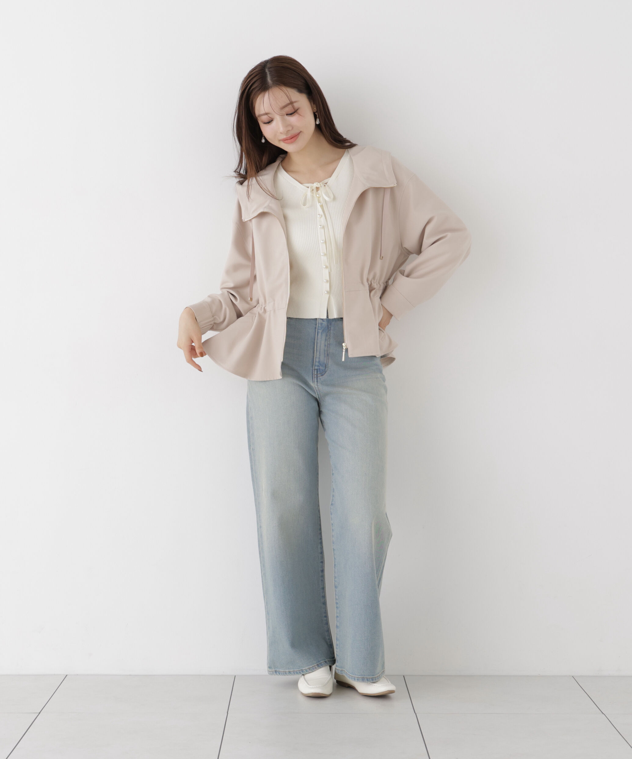  「〈a/mie〉ワイドデニムパンツ」|その他|
