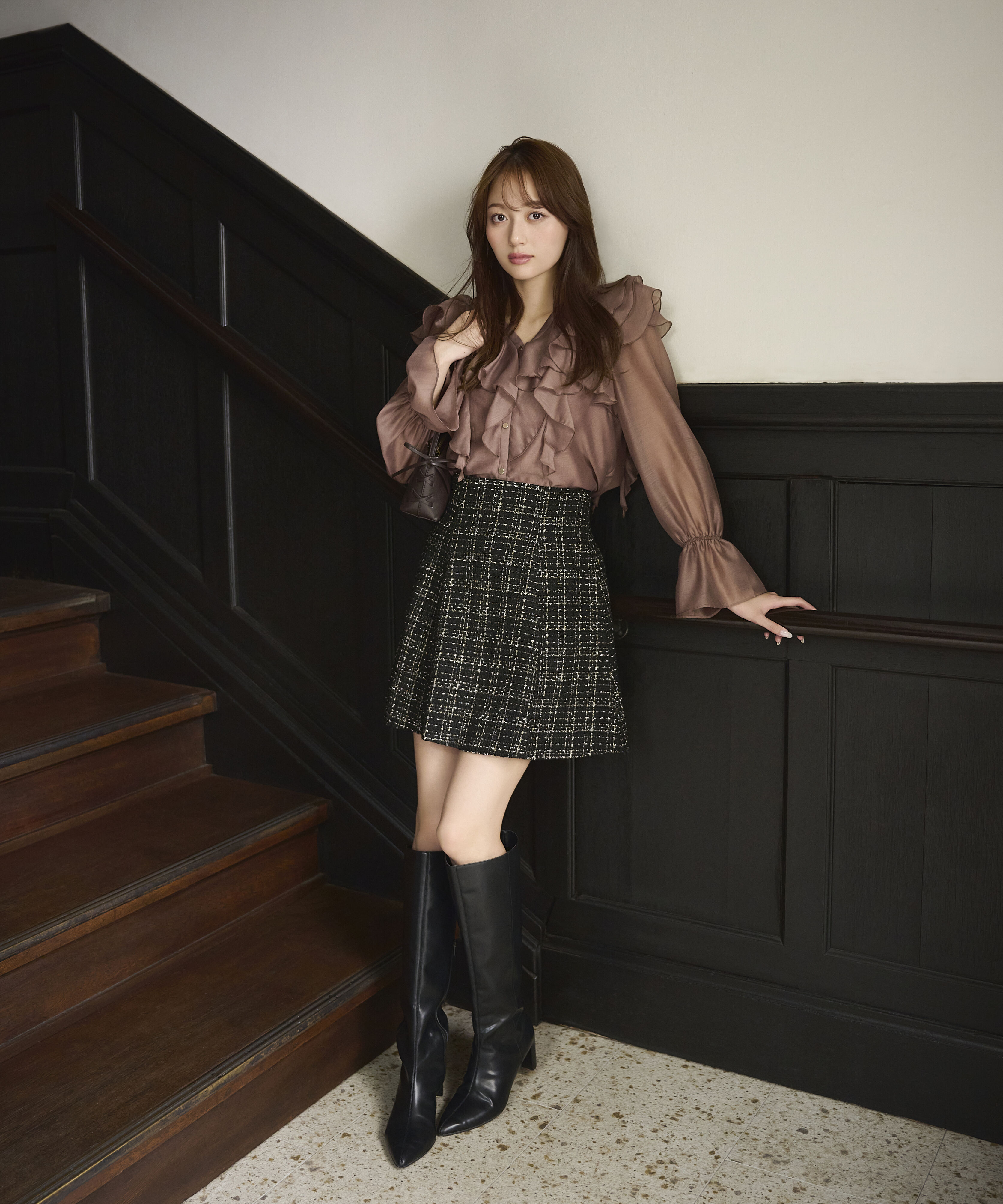 PROPORTION BODY DRESSING「ボリュームラッフルブラウス 26AW」|シャツ・ブラウス|