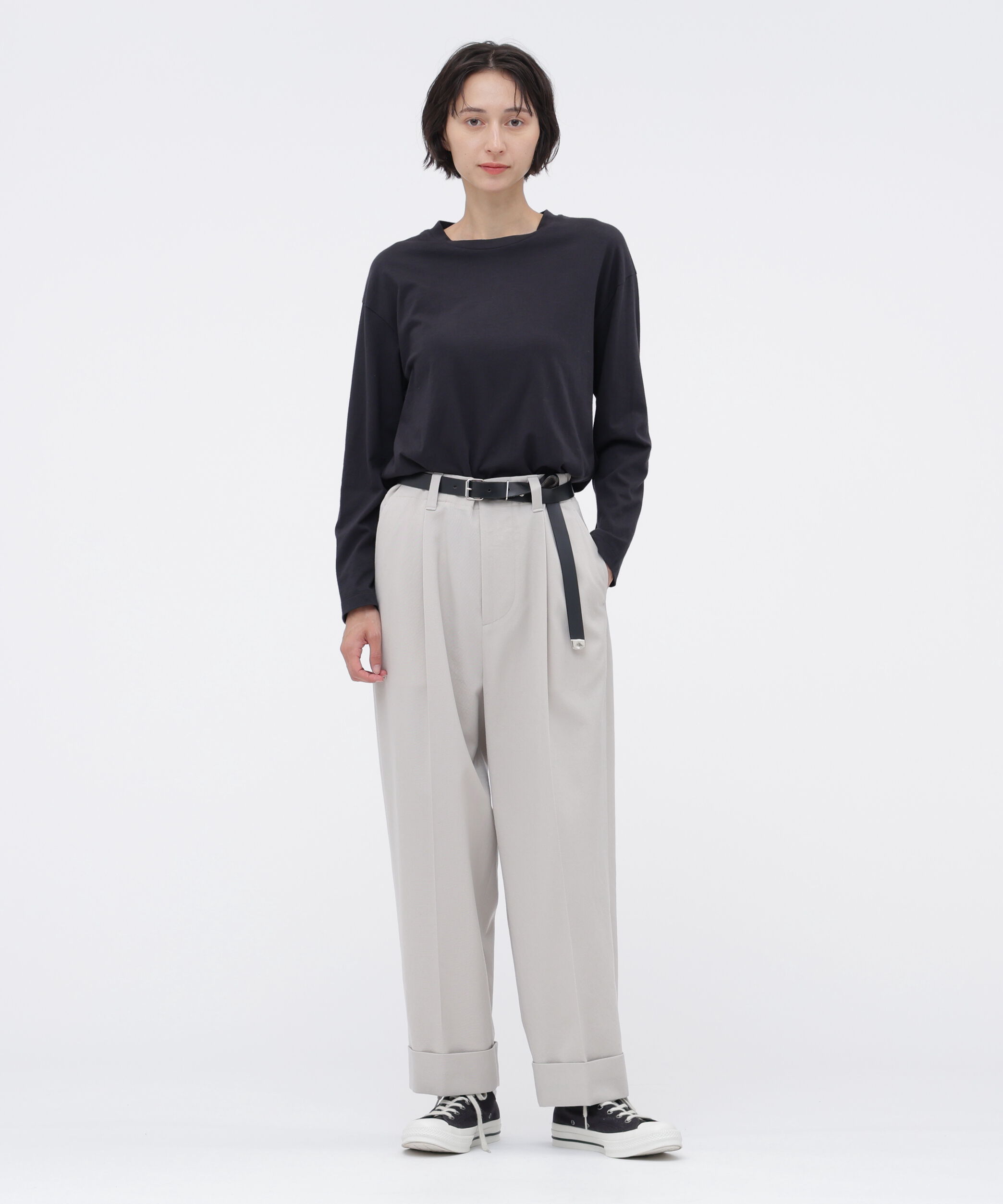  「COTTON CASHMERE JERSEY TOP」|Tシャツ・カットソー|