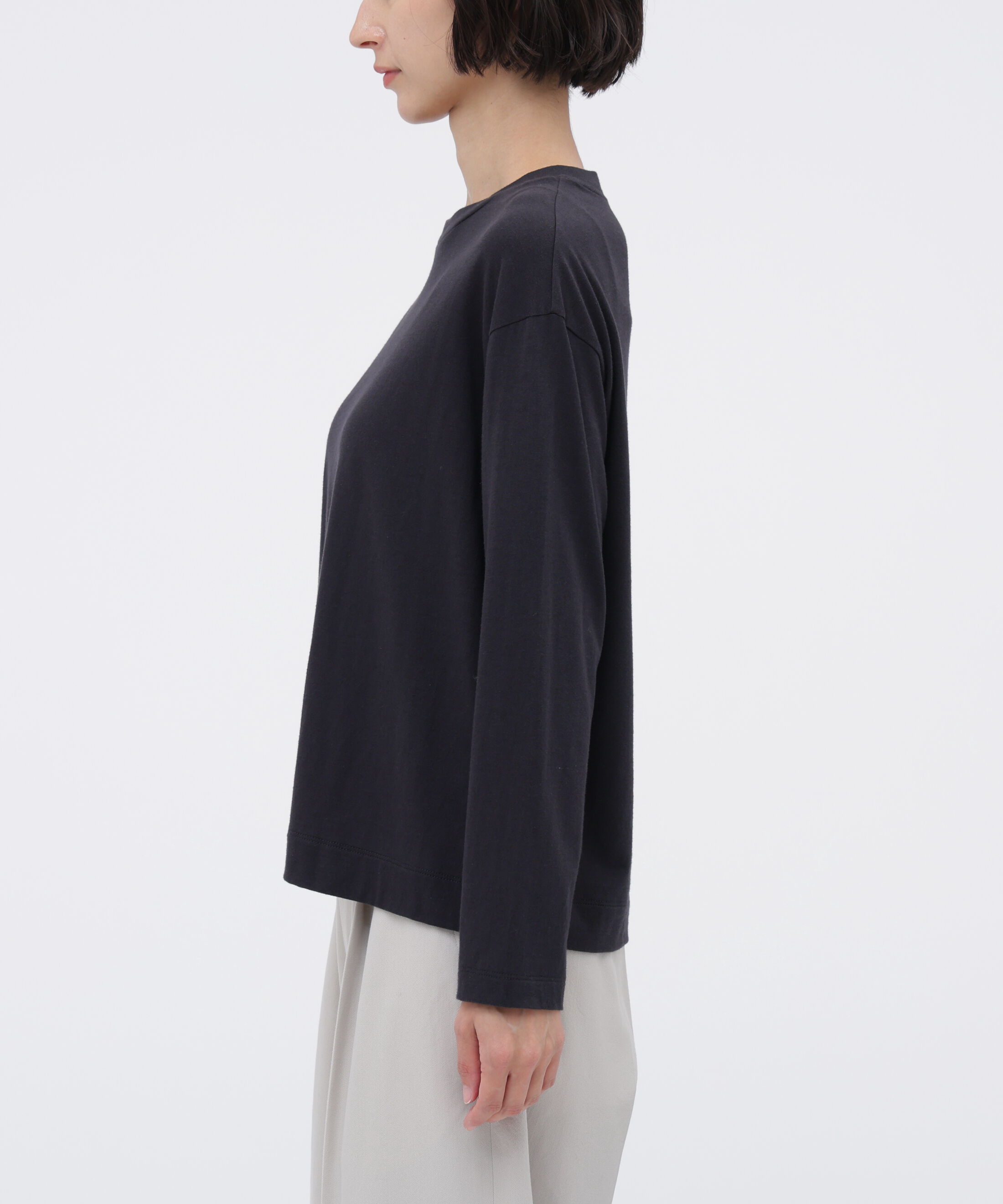  「COTTON CASHMERE JERSEY TOP」|Tシャツ・カットソー|