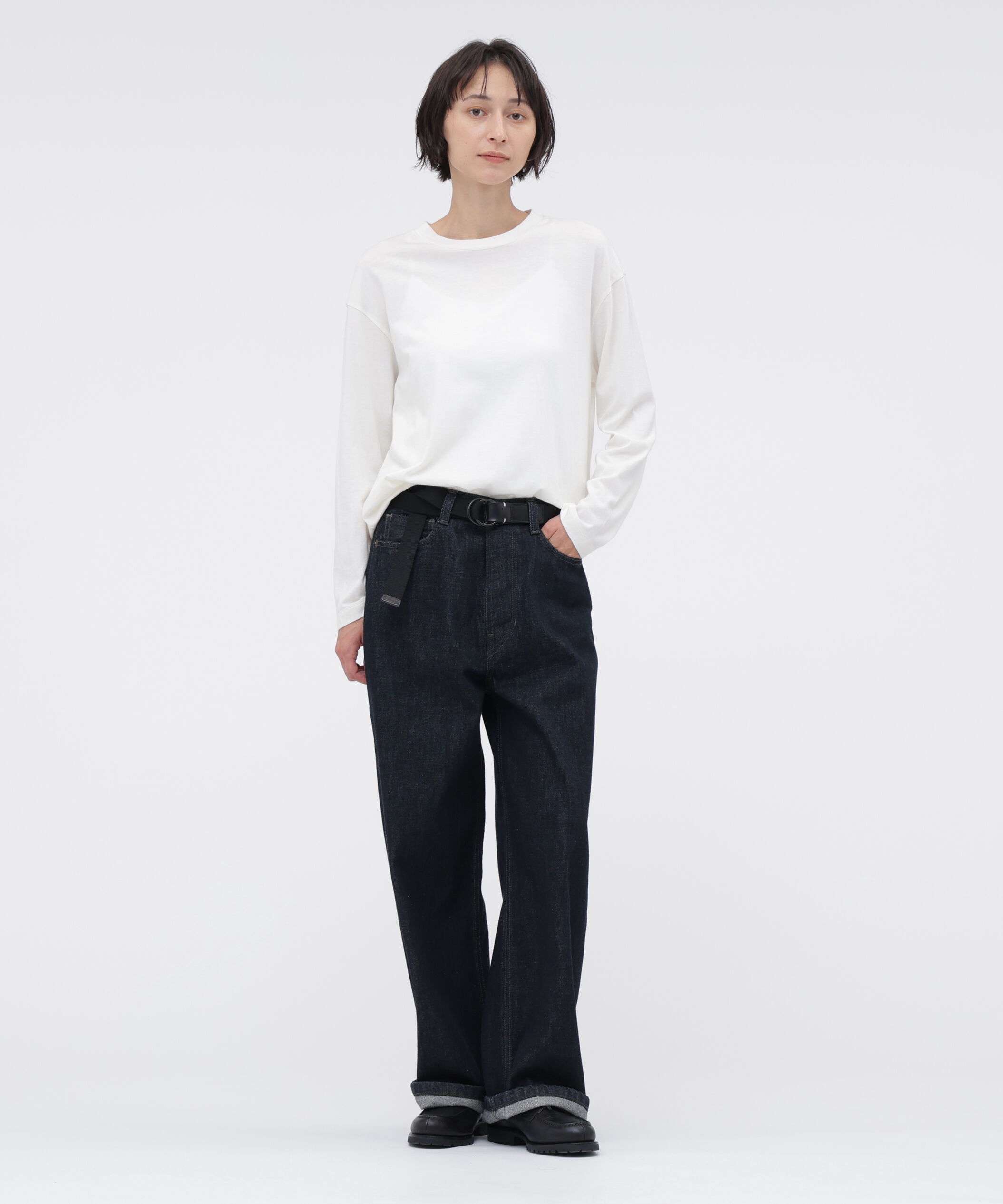  「COTTON CASHMERE JERSEY TOP」|Tシャツ・カットソー|