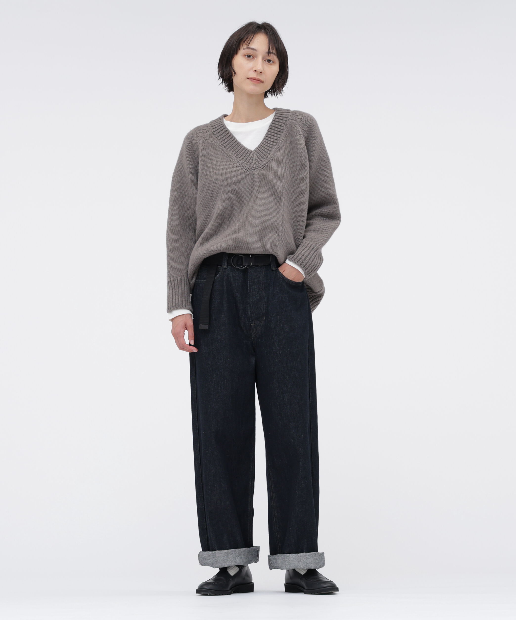  「COTTON CASHMERE JERSEY TOP」|Tシャツ・カットソー|
