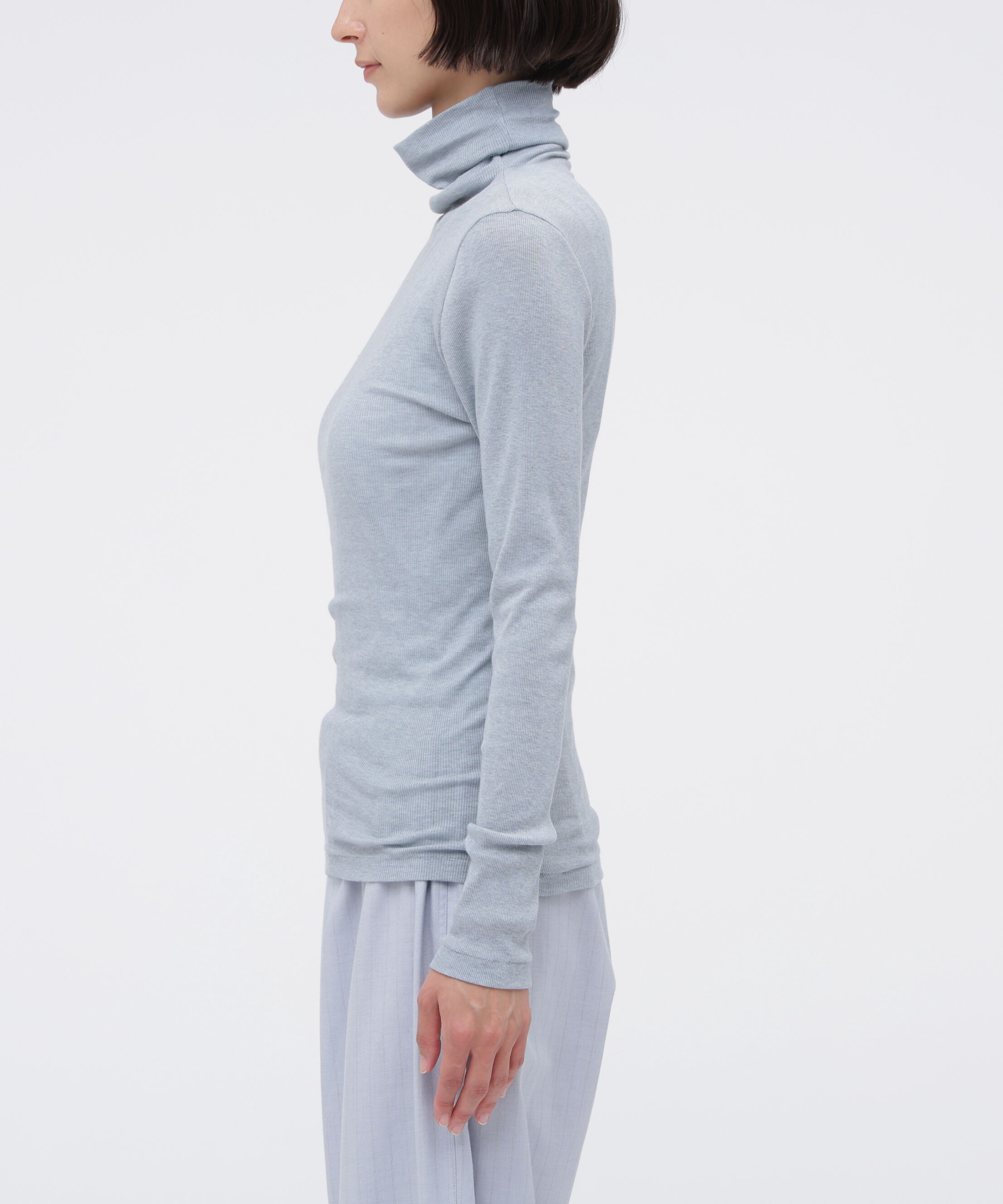 MARGARET HOWELL HOUSEHOLDGOODS「COTTON SILK RIB TOP」|Tシャツ・カットソー|