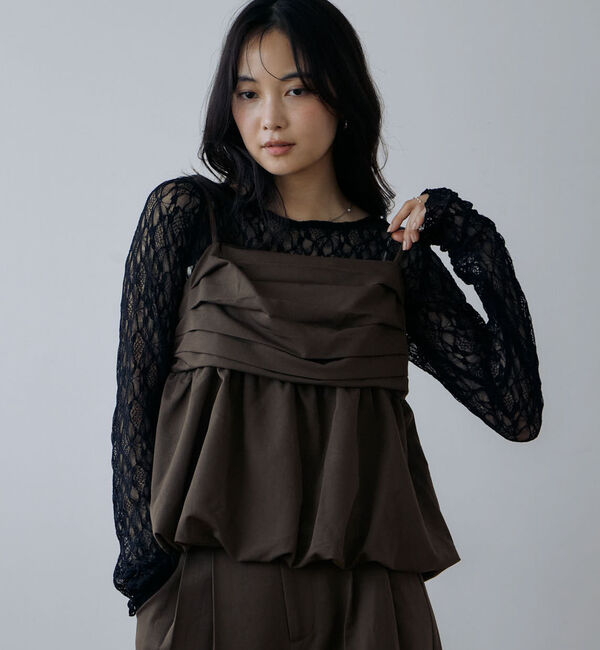 archives「フロッキードットアソートカットレースＴＯＰＳ」|Tシャツ・カットソー|BLACK