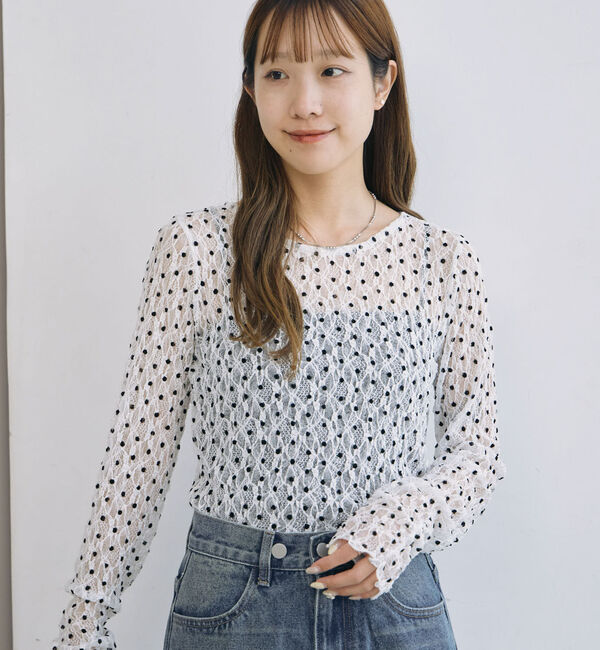 archives「フロッキードットアソートカットレースＴＯＰＳ」|Tシャツ・カットソー|