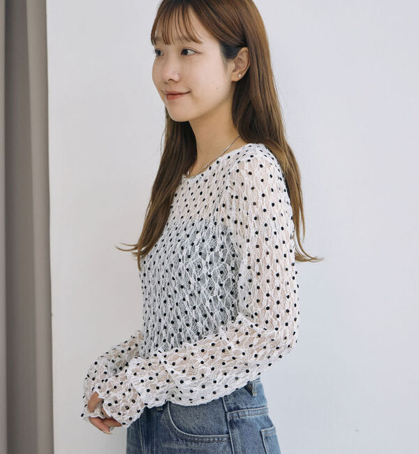 archives「フロッキードットアソートカットレースＴＯＰＳ」|Tシャツ・カットソー|