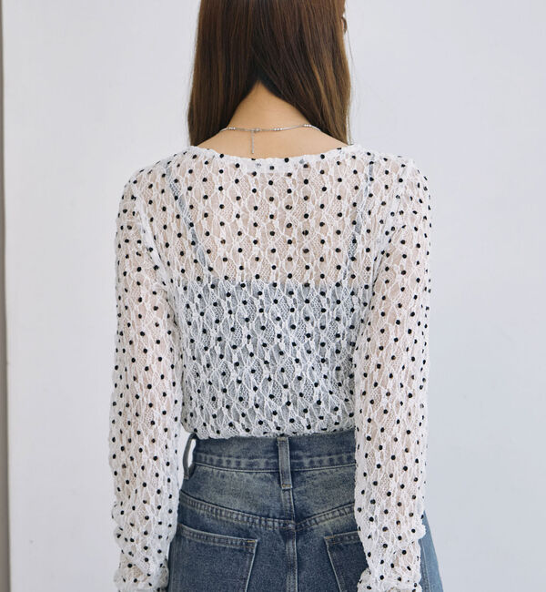 archives「フロッキードットアソートカットレースＴＯＰＳ」|Tシャツ・カットソー|