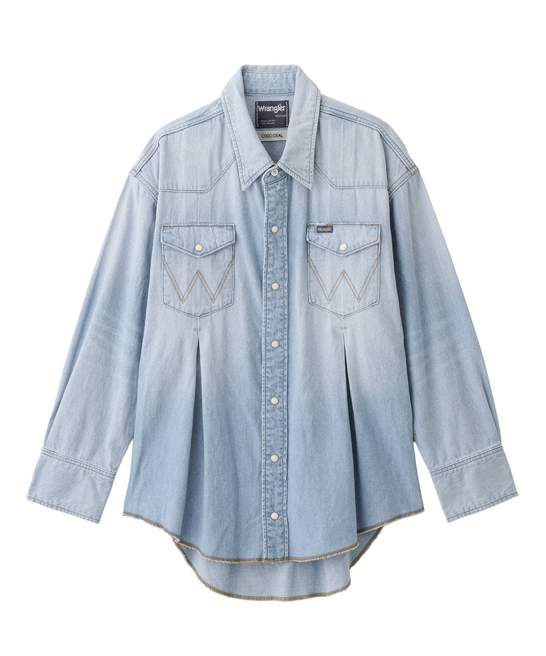 COCO DEAL「《COCO DEAL/Wrangler》ウエストタックデニムシャツ」|シャツ・ブラウス|