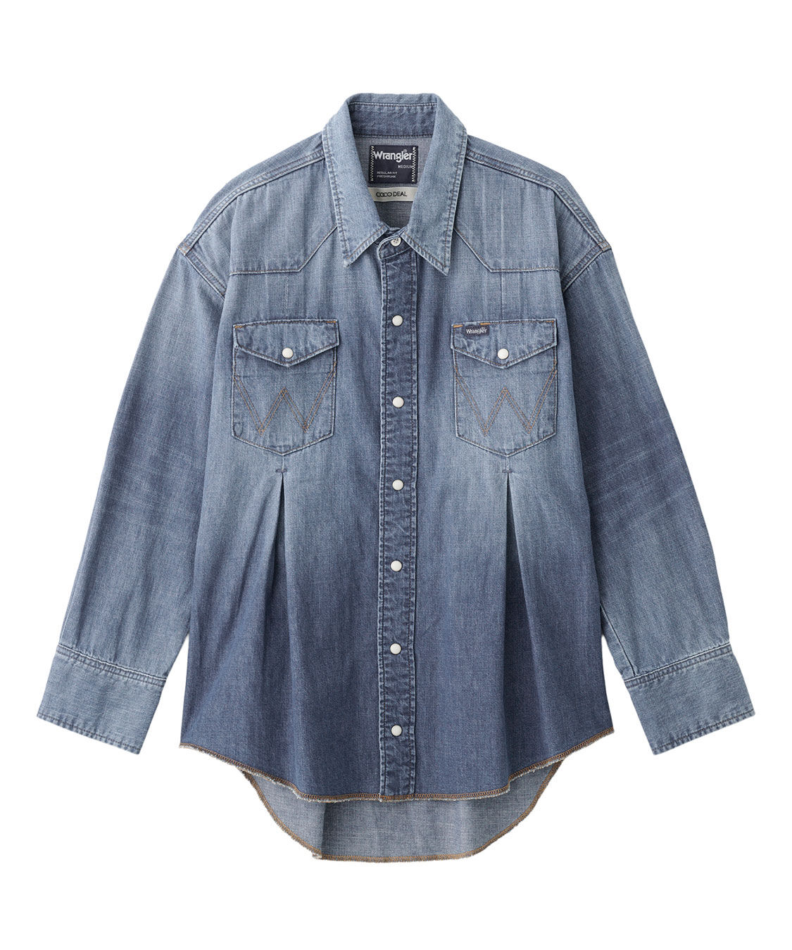 COCO DEAL「《COCO DEAL/Wrangler》ウエストタックデニムシャツ」|シャツ・ブラウス|