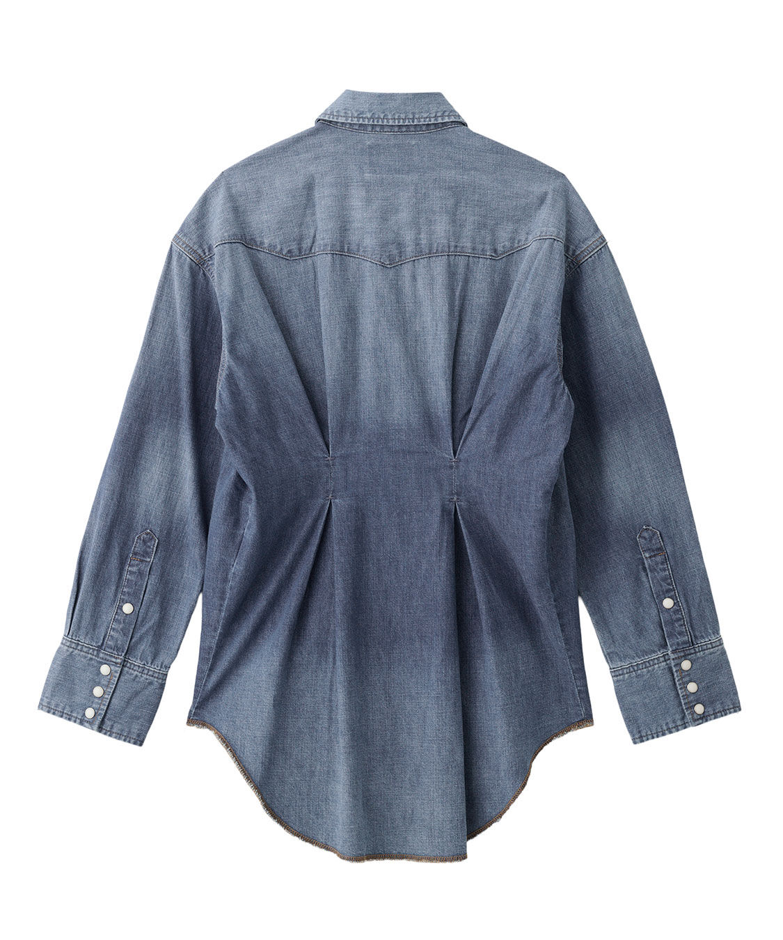 COCO DEAL「《COCO DEAL/Wrangler》ウエストタックデニムシャツ」|シャツ・ブラウス|