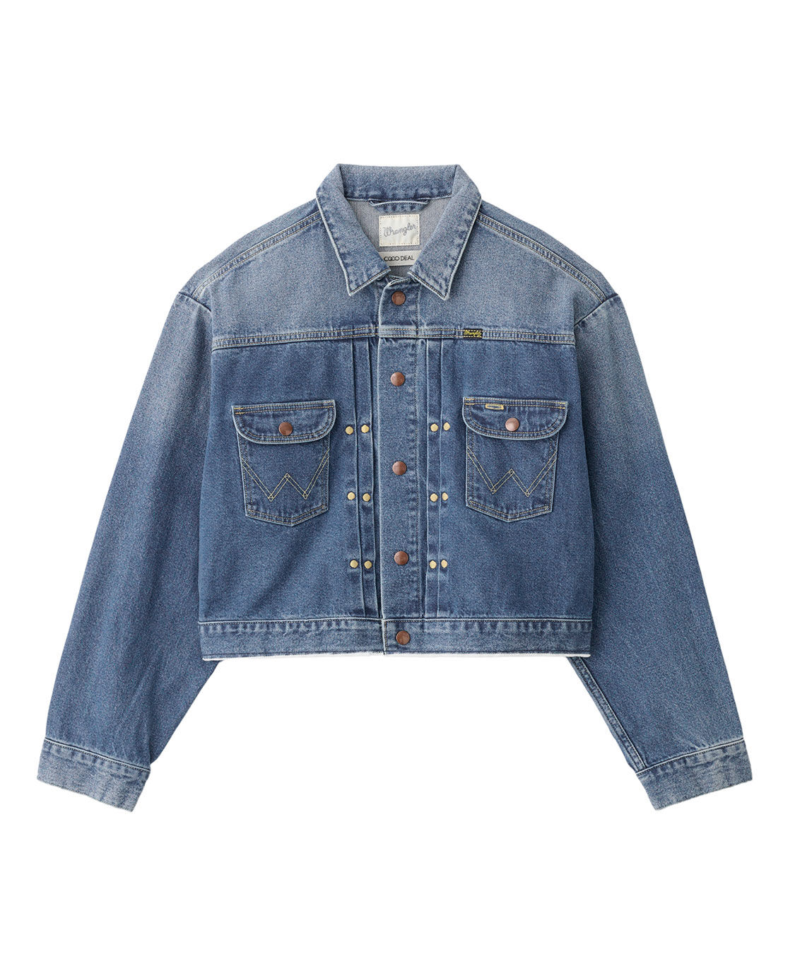 COCO DEAL「《COCO DEAL/Wrangler》カットオフショートGジャン」|デニムジャケット|