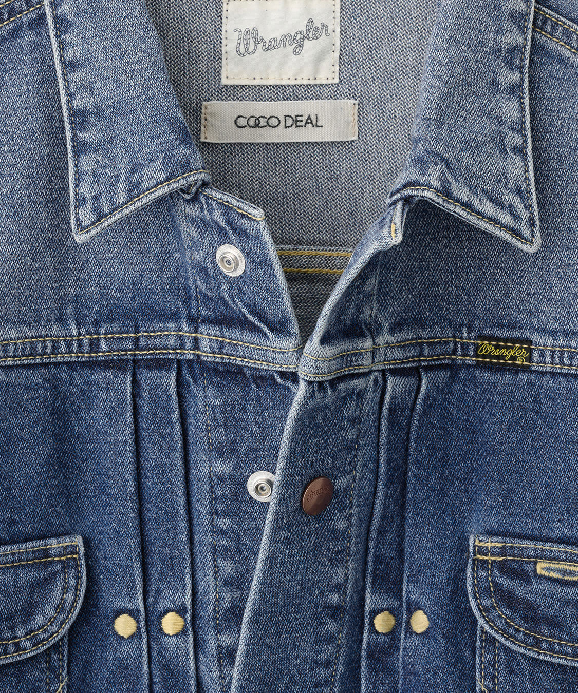COCO DEAL「《COCO DEAL/Wrangler》カットオフショートGジャン」|デニムジャケット|