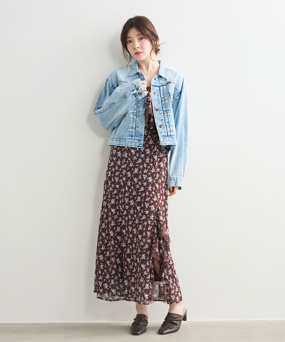 COCO DEAL「《COCO DEAL/Wrangler》カットオフショートGジャン」|デニムジャケット|