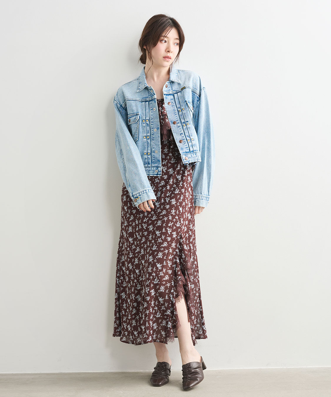 COCO DEAL「《COCO DEAL/Wrangler》カットオフショートGジャン」|デニムジャケット|
