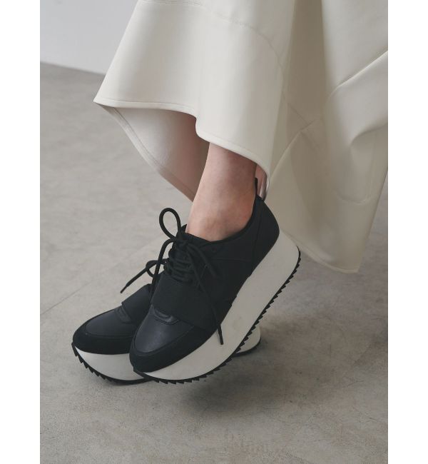 ELENDEEK「PLATFORM SOLE SNEAKERS」|スニーカー|ブラック