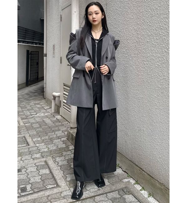 MURUA「ジャケットライクZIPミニワンピース」|ワンピース|