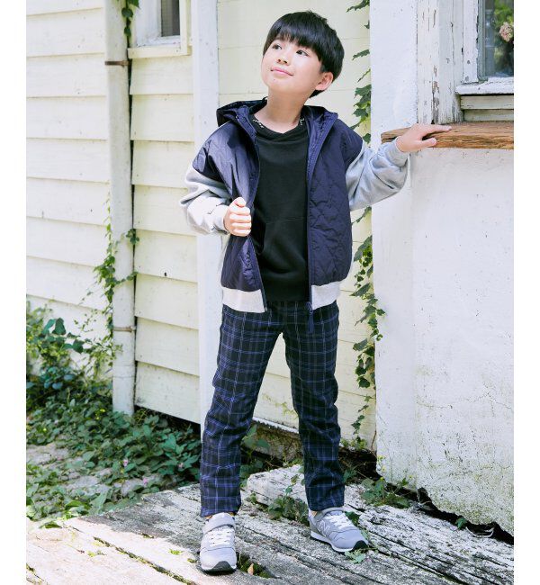ikka kids「ミニハイネック袖ロゴトレーナー（120~160cm）」|Tシャツ・カットソー|