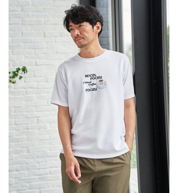 ikka「冷感ポンチ刺繍Ｔシャツ」|Tシャツ・カットソー|