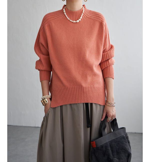 Lbc with Life「エアリーサイドスリットニット」|カーディガン|