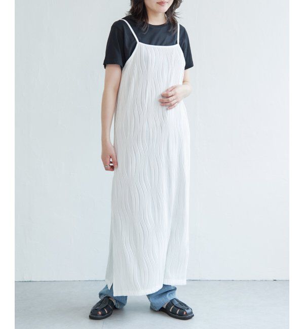 VENCE share style「ウェーブパイピングキャミワンピース」|ワンピース|