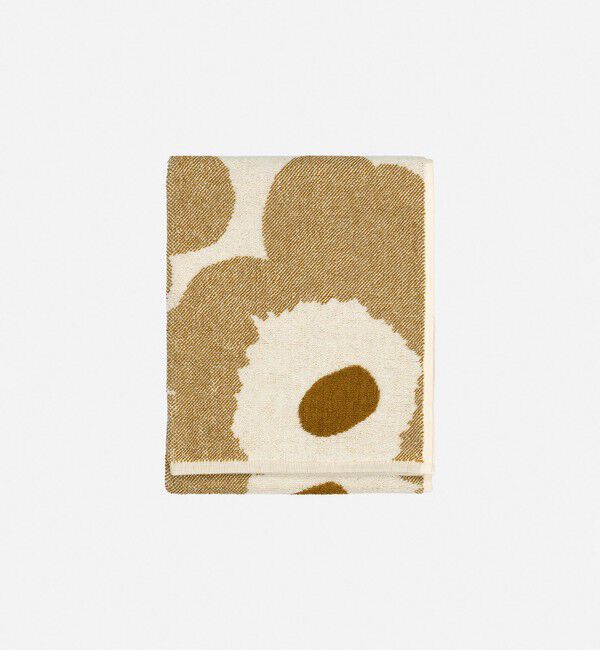 Marimekko「Unikko ハンドタオル 50&times;70cm」|タオル|ｵﾌﾎﾜｲﾄ&times;ﾌﾞﾛﾝｽﾞ