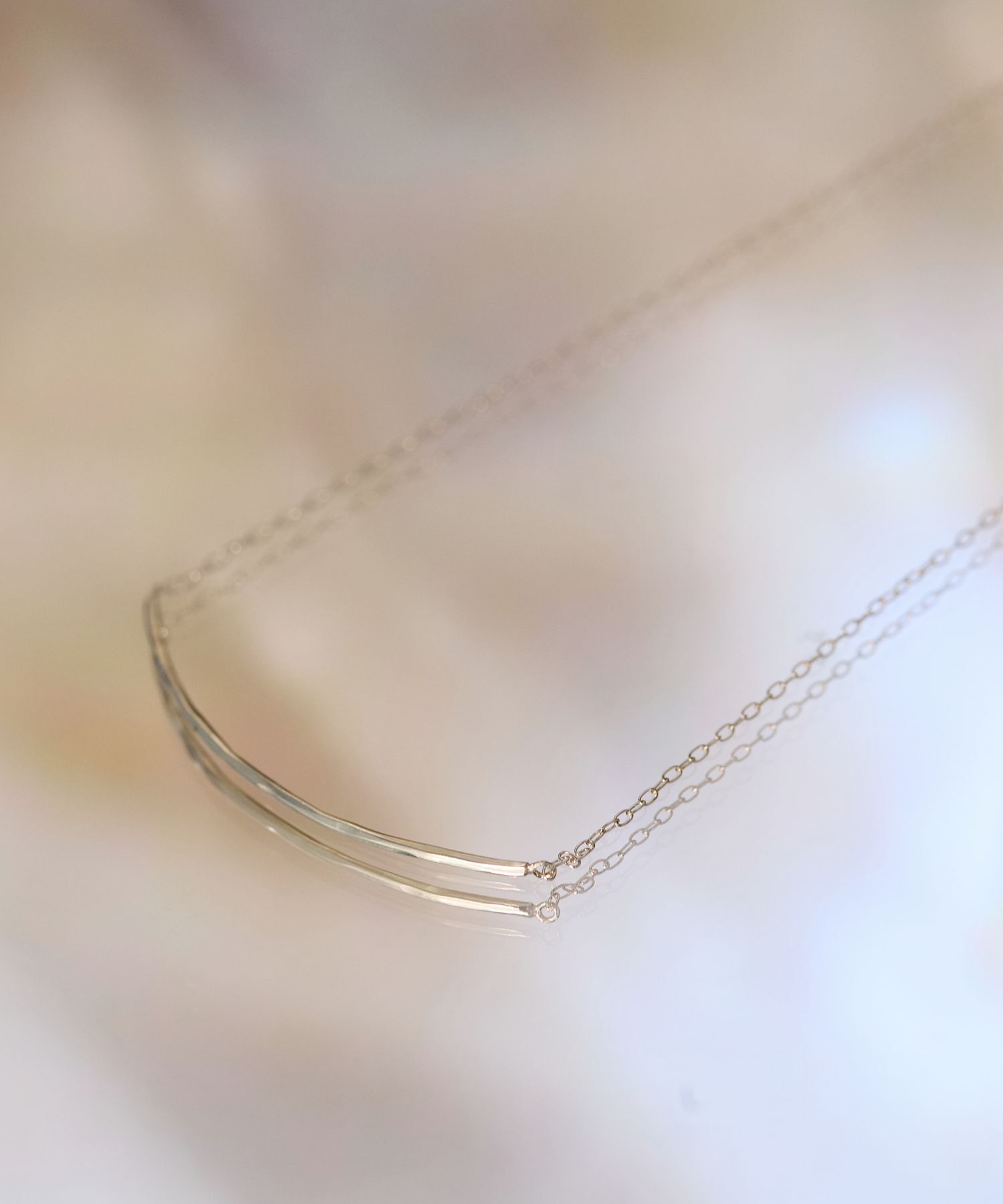 JUPITER「【K10】ラインバーネックレス/ゴールド/全長45㎝」|ネックレス|